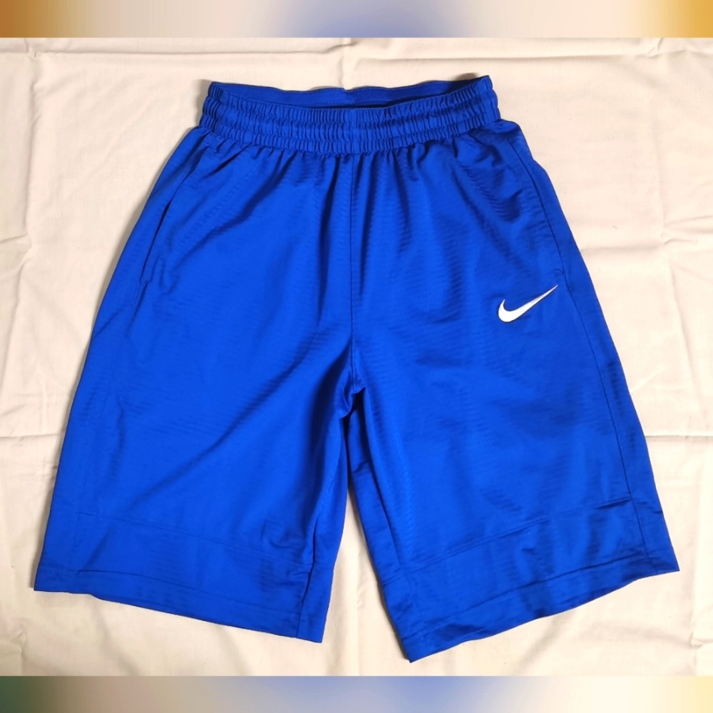 Nike Men's Blue Basketball Shorts Pockets S